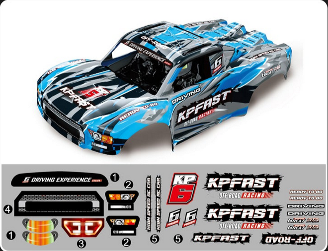 M07027 KF17 Body Set with driver figures and decals