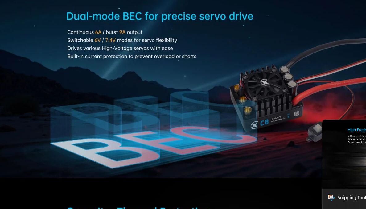XC-ESC C8 160A Brushless ESC 3-6S LiPo