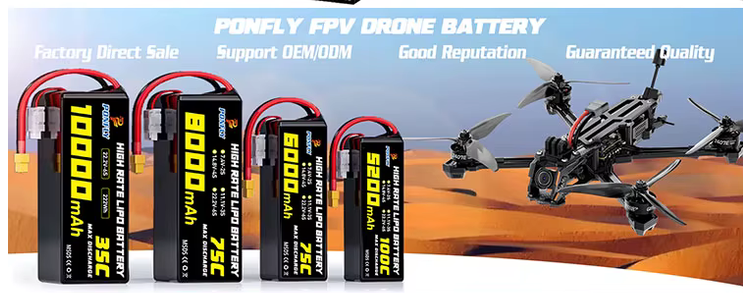2s 7.4v 6000mah 75c Hi Discharge Li-Po Battery