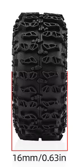 4Pcs 0.7 Rock Terrain Tires AXIAL SCX30 1/30 Crawler 4pcs