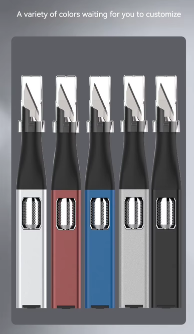 Aluminum ergonomic carving knife by Scimaker Red