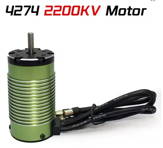 4274 2200KV 2600KV  5mm Shaft Diameter Brushless Motor for 1/8 1/7 RC