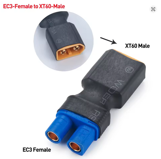 XT60 Male to EC3 Female