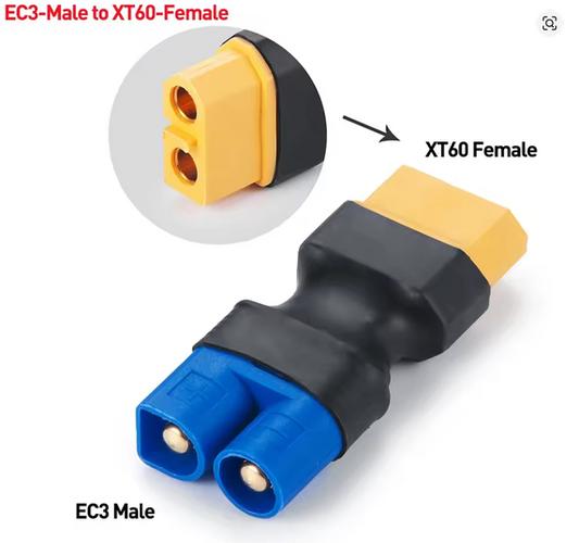 EC3 Male to xt60 Female