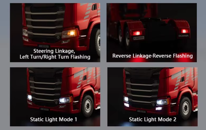 Scania 770S 19ch RTR 1/18 Red 1501