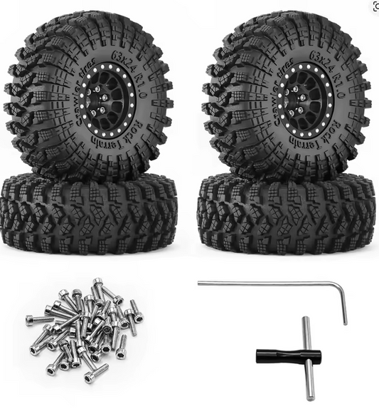 1.0 Rock Terrain Bead lock Rims and Tires