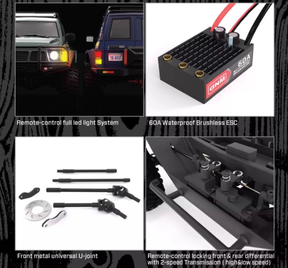 YIKONG YK4107Pro 1/10 Brushless RC Crawler