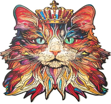 Rowood Cat King 200 piece Puzzle