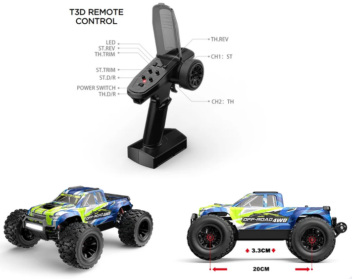 MJX Hyper Go 14208 1/14 4WD Brushless Monster Truck