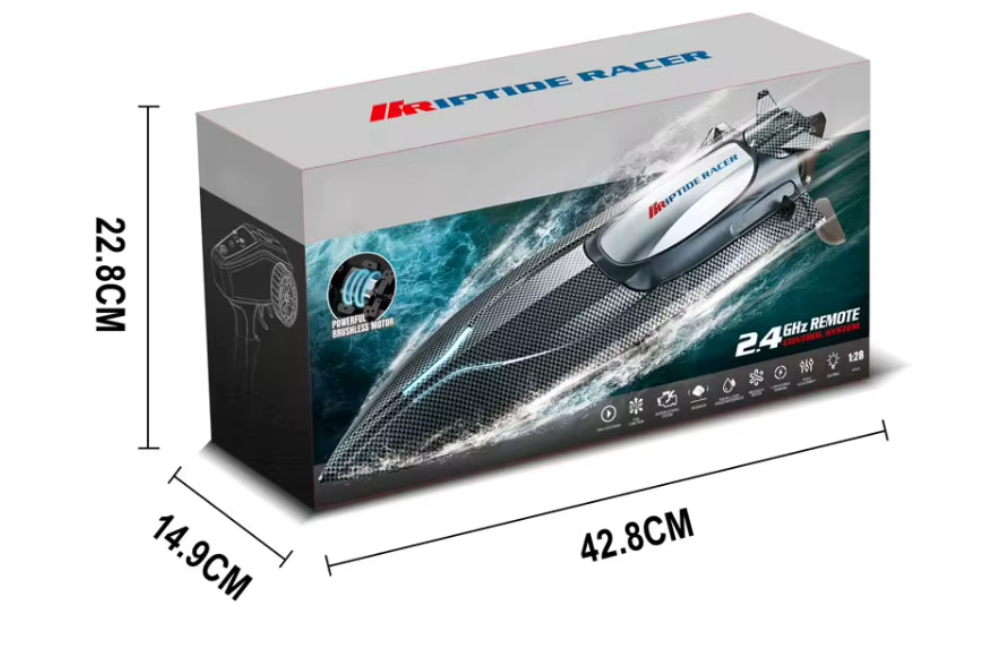 Riptide Racer RC Speed Boat 2.4ghz