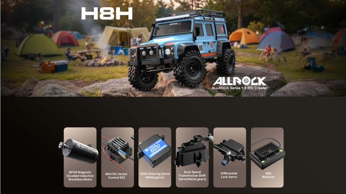 H8H 1/8 Brushless RC Car MJX v2