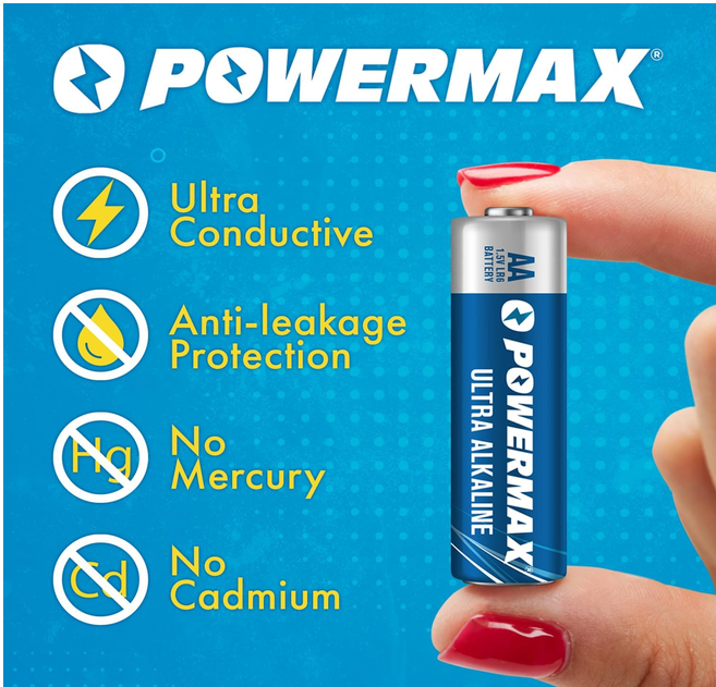 Powermax Ultra Alkaline AA Batteries (4pcs)