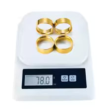 4Pcs 1.3" Brass Wheel Weights Inner Beadlock Rings TRX-4M