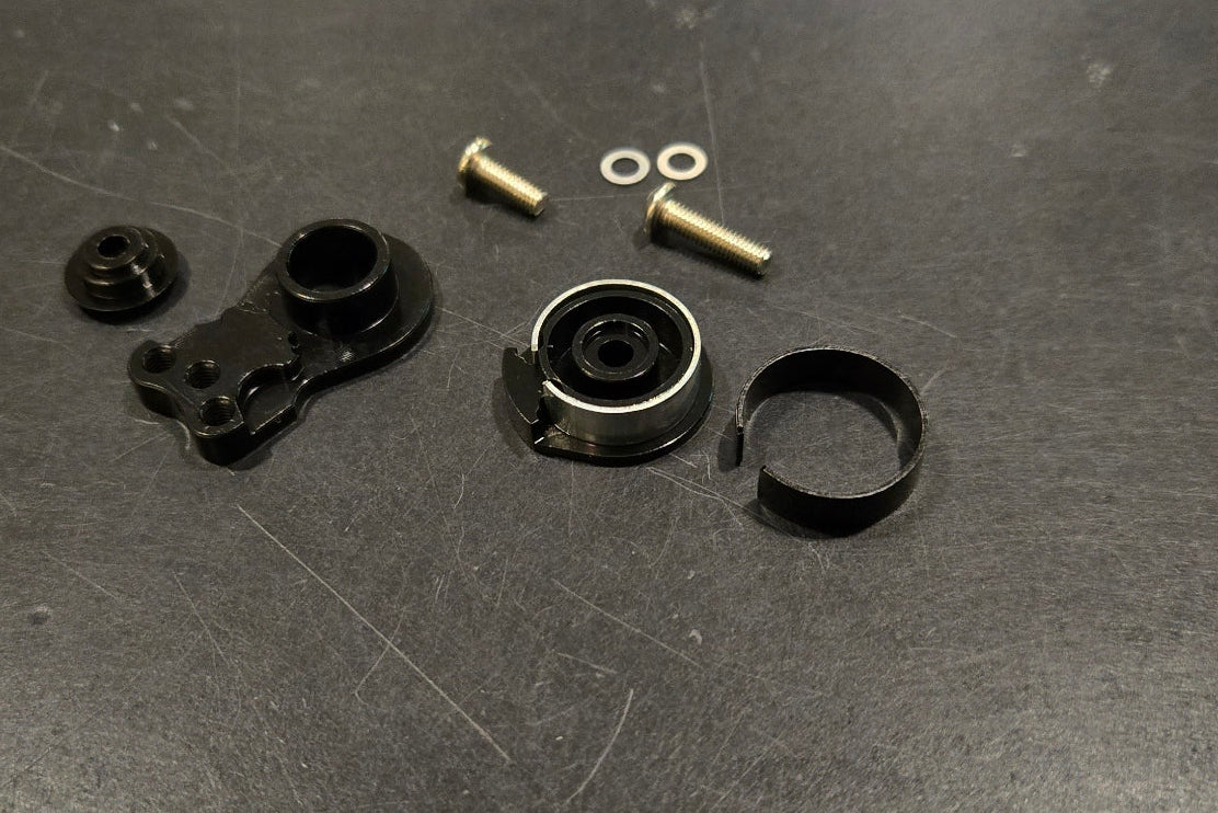 25t Spline Aluminum servo saver (Black)