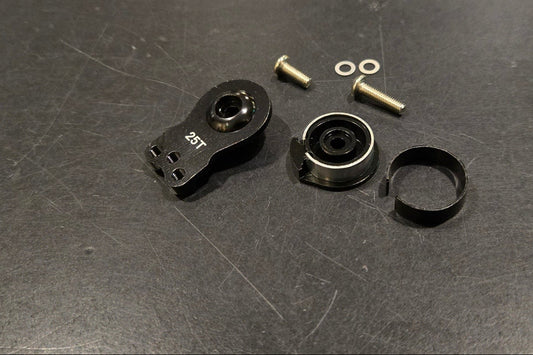 25t Spline Aluminum servo saver (Black)