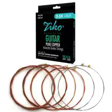 ZIKO Acoustic High Quality Copper Wound Guitar Strings Stainless steel core