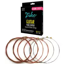 ZIKO Acoustic High Quality Copper Wound Guitar Strings Stainless steel core