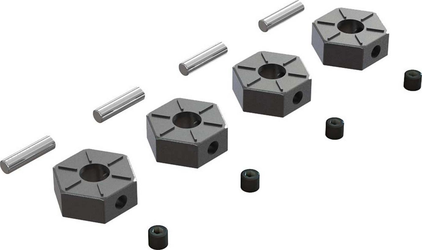 ARA310816 Wheel Hex Metal 12mm (4)