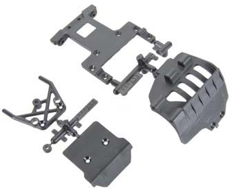 ARA320004 Bumper Rear Chassis Plate Set Front