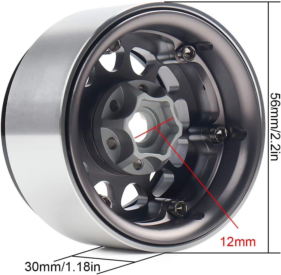 TTIRC 1.9 Beadlock Alum Wheels