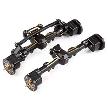 Brass SCX24 Portal Axle w/  Weights