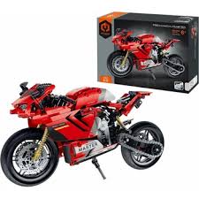 iM.Master Building Block Motorcycle - Red - 557 Pieces
