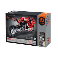 iM.Master Building Block Motorcycle - Red - 557 Pieces