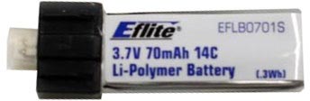 EFLB0701S LiPo 70mAh 1-Cell 3.7V 14C