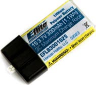 EFLB3001S25 Li-Po 300MAh 1S 3.7V 25C Battery