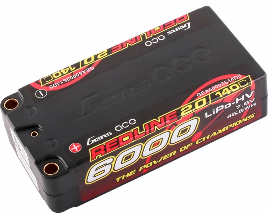 Gens ACE Redline 2.0 Li-Po 140C 6000mAh 7.6V 5.0