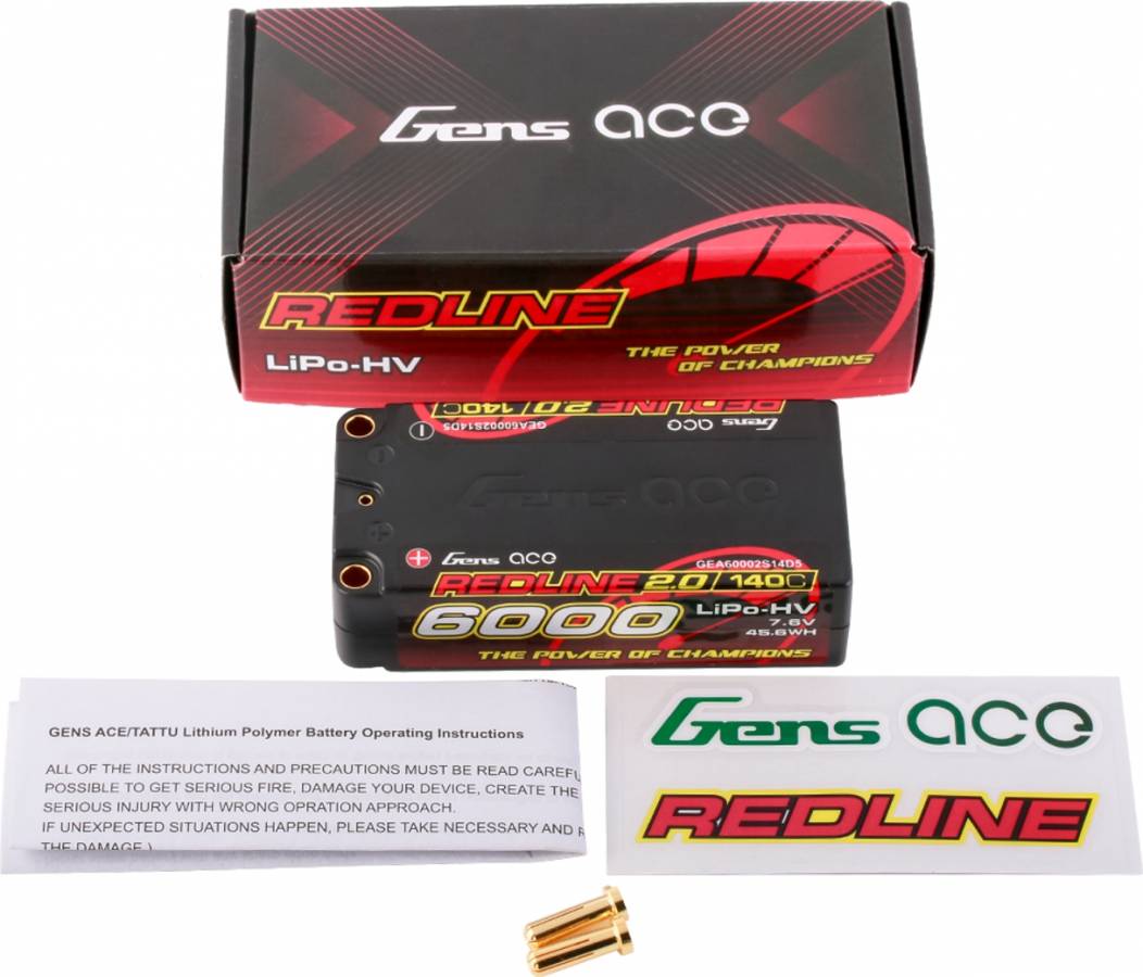 Gens ACE Redline 2.0 Li-Po 140C 6000mAh 7.6V 5.0