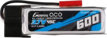 GEA6001S45J Gens Ace Li-Po 45C 600mAh 3.7V w/JST