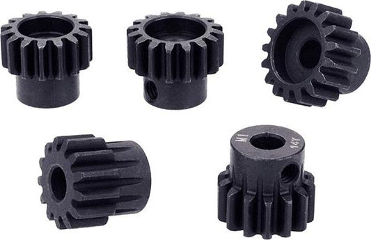 Pinion Gear Mod 1 Steel - Black 5mm shaft