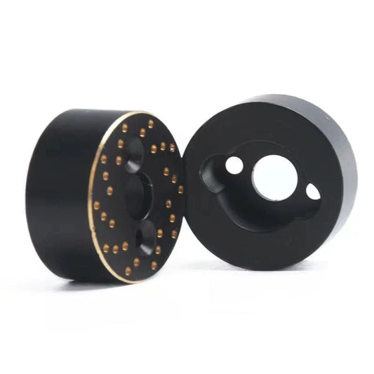 HDTTRX4M050 Hobby Details TRX-4M Brass Rear Axle Counterweight-Blk/Gold (2)