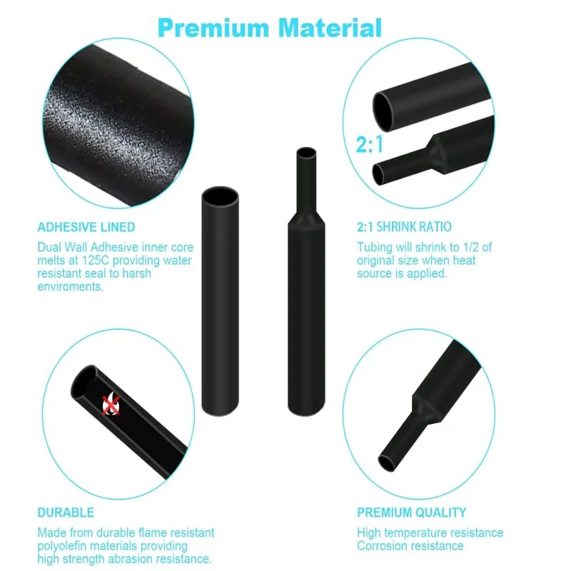 650pc heat shrink set