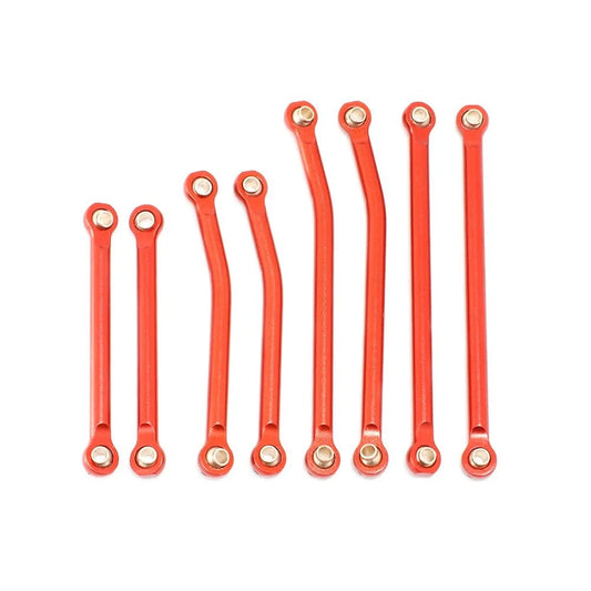 Hobby Details Traxxas 1/18 TRX-4M Aluminum Suspension Link Set - Red (8)