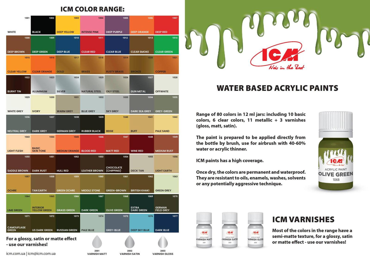 ICM Model Paint 12ml bottle