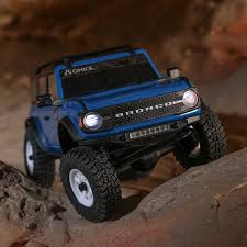 Axial 1/30 SCX30 Ford Bronco 4X4 RTR Brushed Rock Crawler (Battery & Charger Included) - Blue