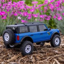 Axial 1/30 SCX30 Ford Bronco 4X4 RTR Brushed Rock Crawler (Battery & Charger Included) - Blue