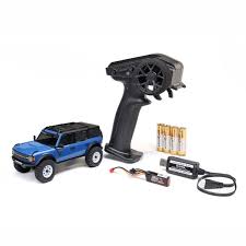 Axial 1/30 SCX30 Ford Bronco 4X4 RTR Brushed Rock Crawler (Battery & Charger Included) - Blue