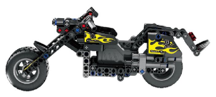 iM.Master Pull back motorcycle -183 Pieces (can combine with 5802)