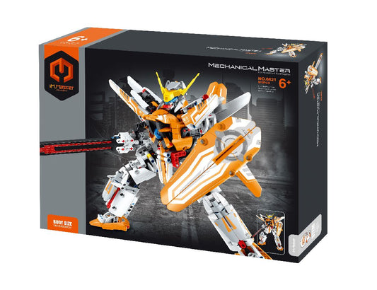 iM.Master Building Block Mech Warrior - Orange - 833 Pieces
