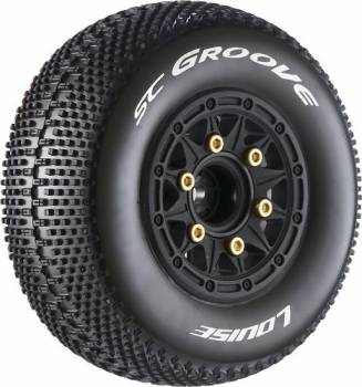 LOULT3146SB SC-Groove 2.2/3.0" 1/10 SCT (Soft) 12-17mm Hex Blk (2)