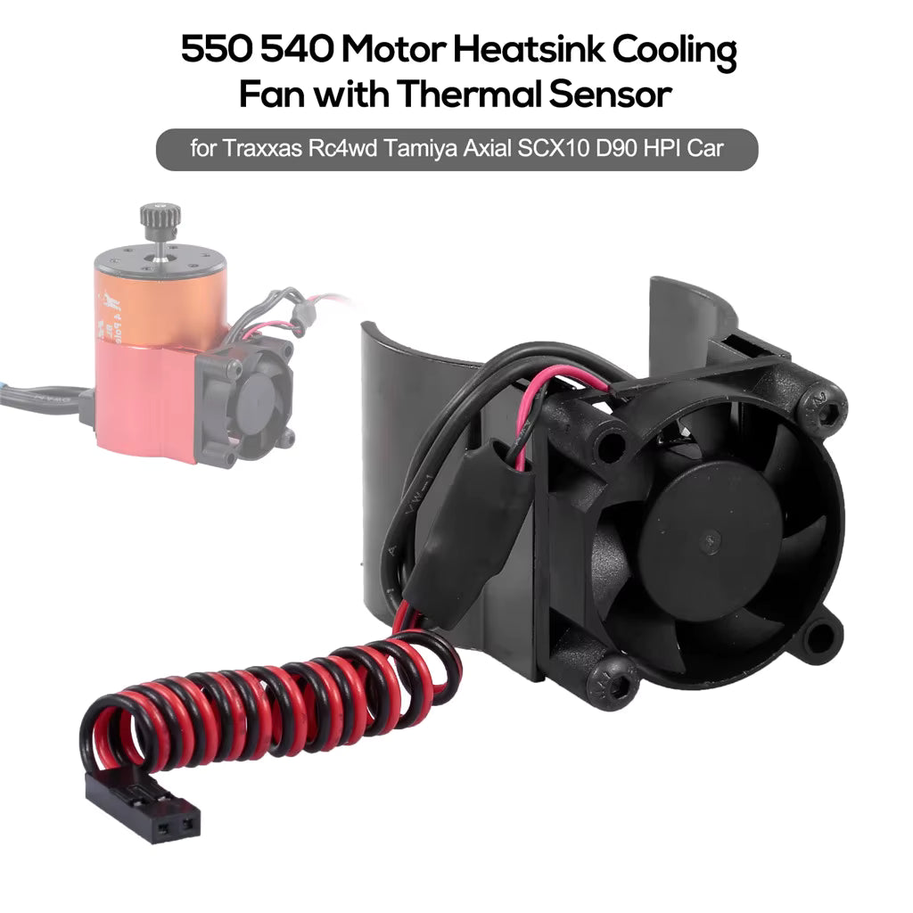 Cooling Fan with Thermal Sensor CNC Alum. Heatsink 540 550 Motors