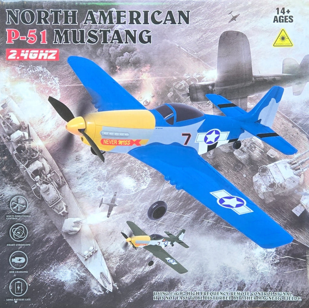 p-51 Mustang RTF Micro RC Plane 400mm