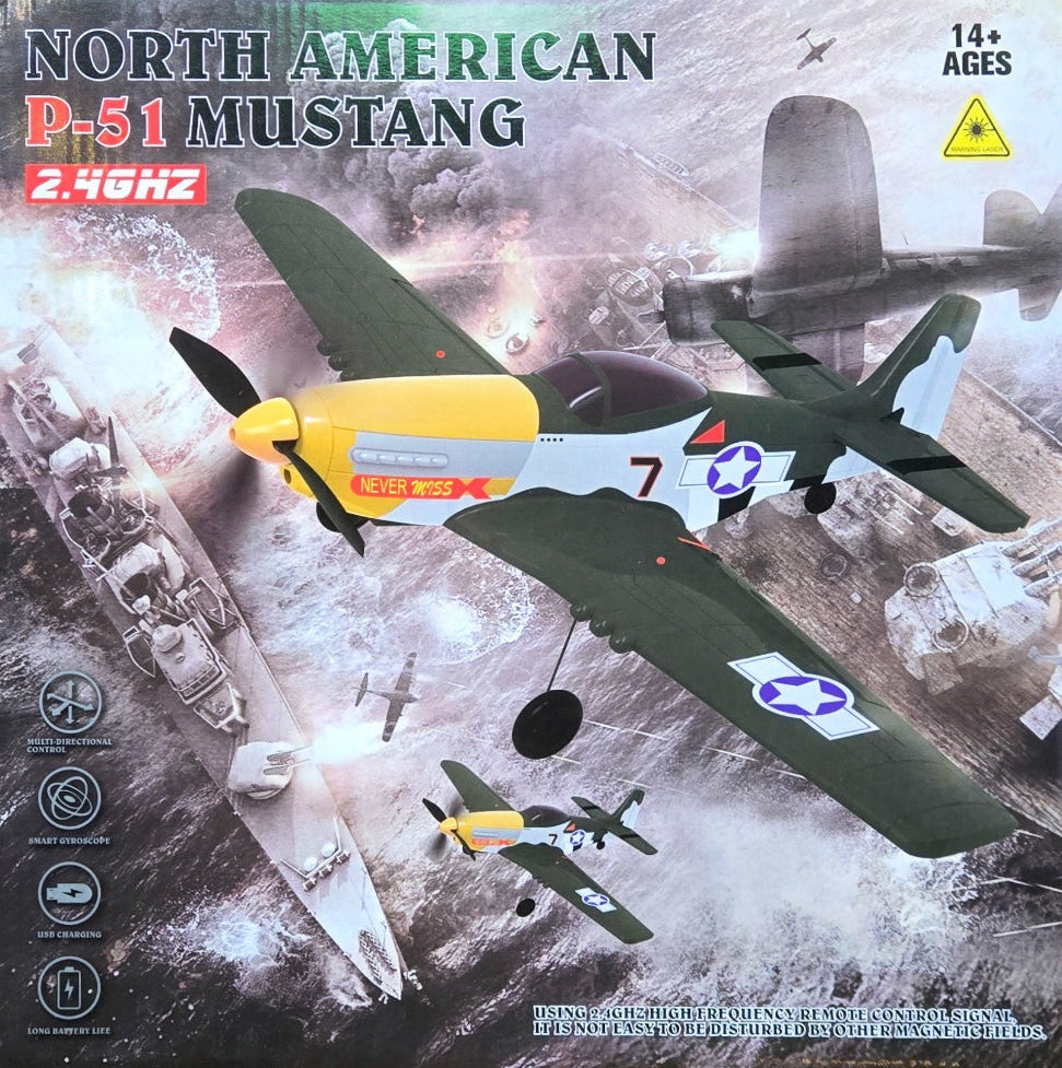 p-51 Mustang RTF Micro RC Plane 400mm