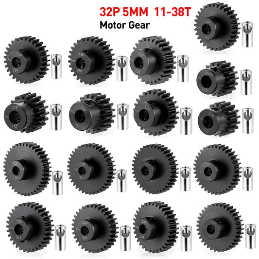 TTIRC Hardened Steel 32P Pinions 3mm/5mm Shaft