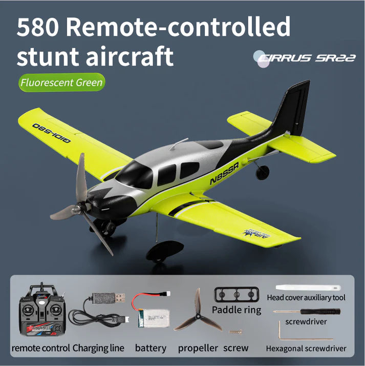 Cirrus SR22 4CH RC Airplane – 52cm Wingspan, Brushless Motor, RTF