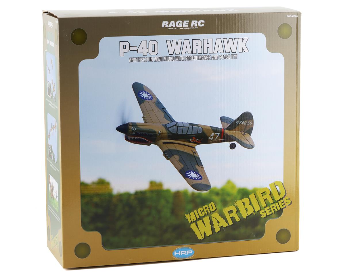 Curtiss P-40 Warhawk Micro Warbirds RTF Electric Airplane (400mm)