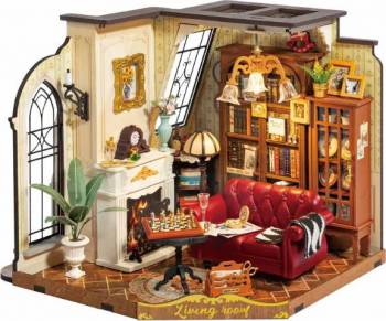 ROEDG175 Rolife Catherine's Living Room DIY Miniature House Kit